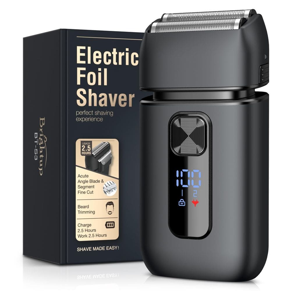 Máquina de barbear elétrica Brightup 4D Floating Blades para homens