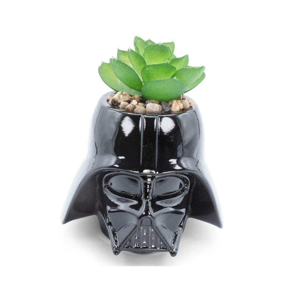 Mini plantador de cerâmica Toynk Star Wars Darth Vader com suculenta