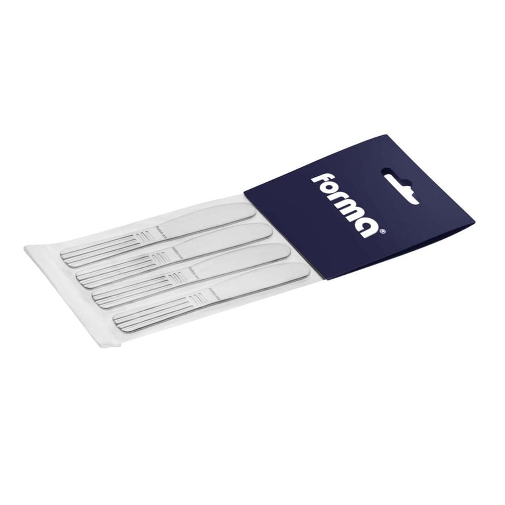 Kit 4 Espátulas Patê Manteiga Cream Blister Aço Inox Forma