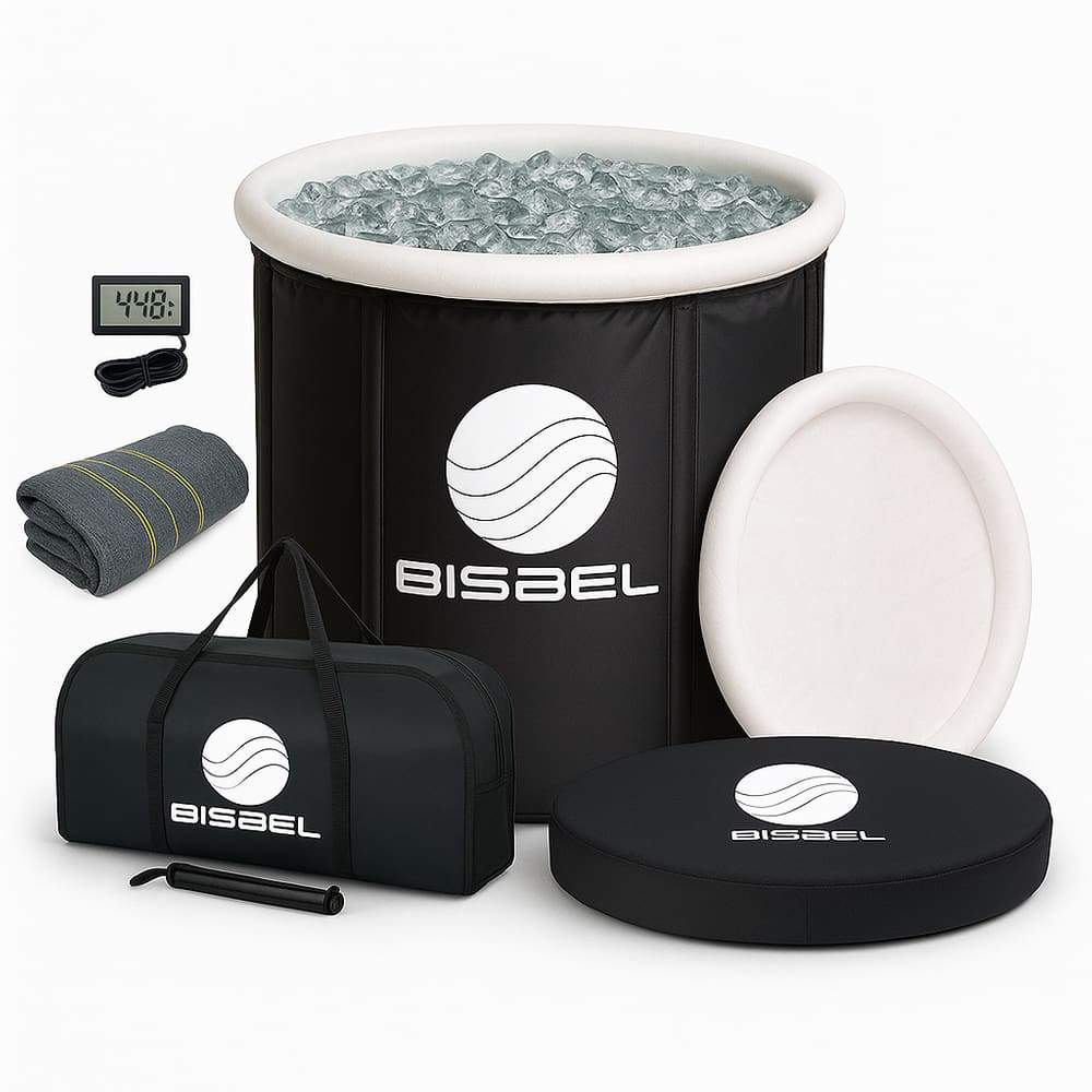 Kit Banheira De Gelo Recovery Crioterapia + Toalha + Termomettro