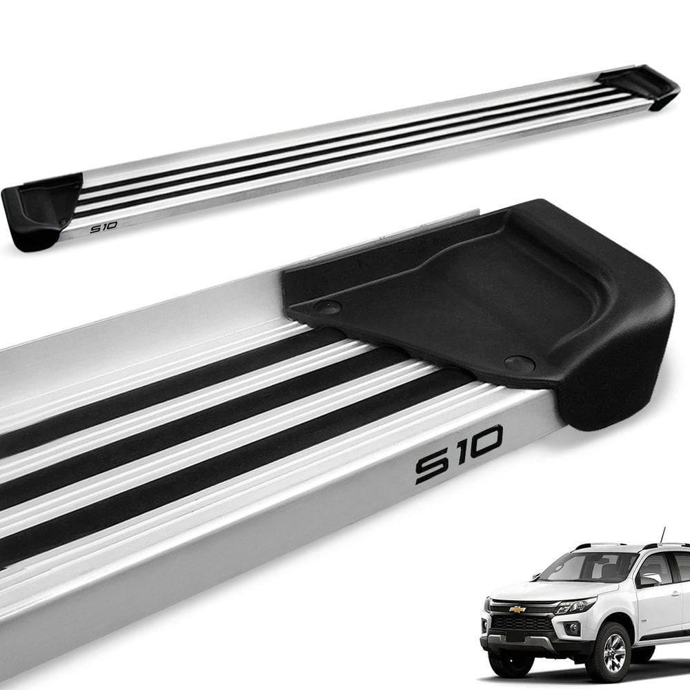 Estribo Lateral S10 Cd 2012 A 2024 Aluminio Natural A1