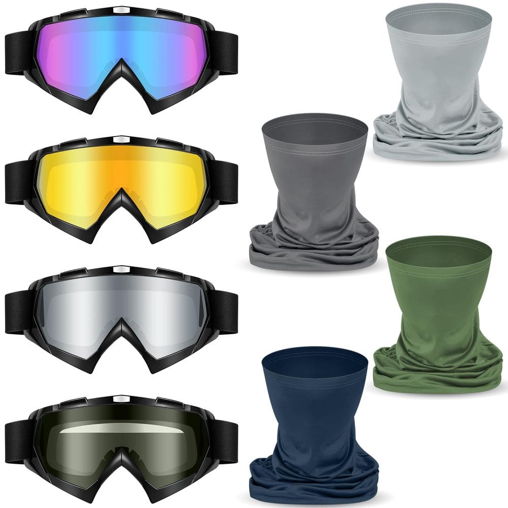 Óculos de motocicleta Tallew para homens e mulheres com capa facial respirável