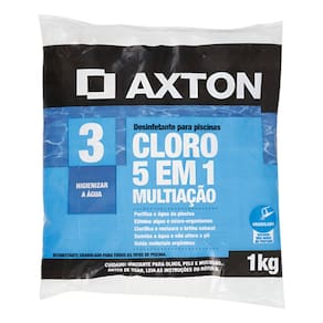 Cloro Multiacao 1 Kg Para Piscina Granulado 5 Em 1 Axton