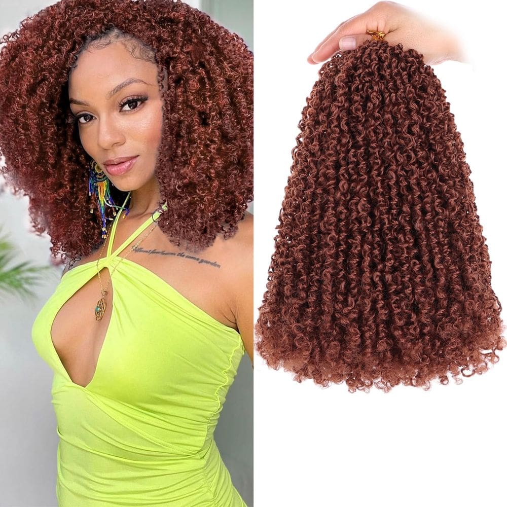 Crochet Hair COOKOO Pre Looped Yanky Twist 12", 9 pacotes 350#