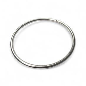 Pulseira de Metal Idé Prata Grande Proteção Assentamento 8cm