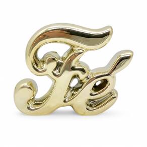 Palavra Fé Dourado de Mesa Decorativa Enfeite Detalhado 8cm