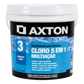 Cloro Multiacao 10 Kg Para Piscina Granulado 5 Em 1 Axton