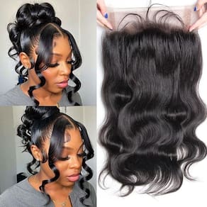 360 Lace Frontal Body Wave DSEKCAIN Cabelo humano 18" natural