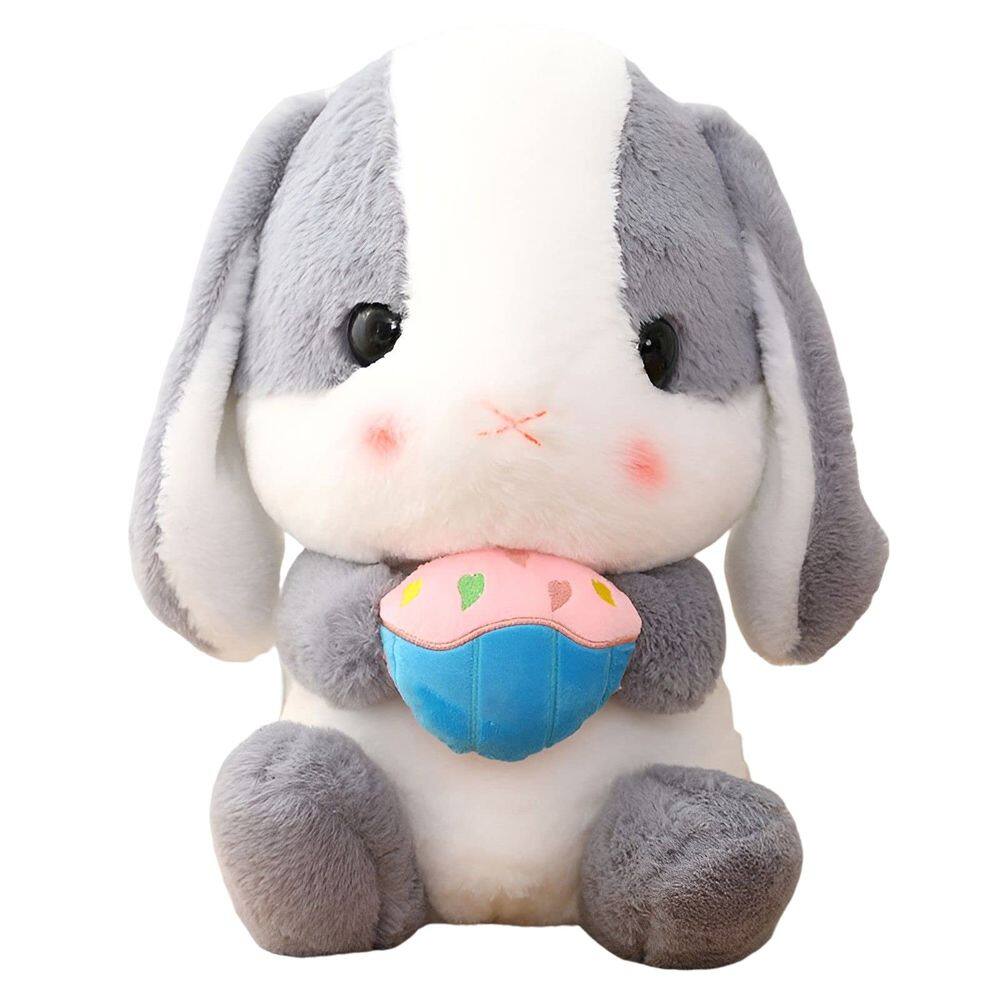 Coelhinho de pelúcia HOUPU Soft Toy Sitting Lop Eared Rabbit 32 cm
