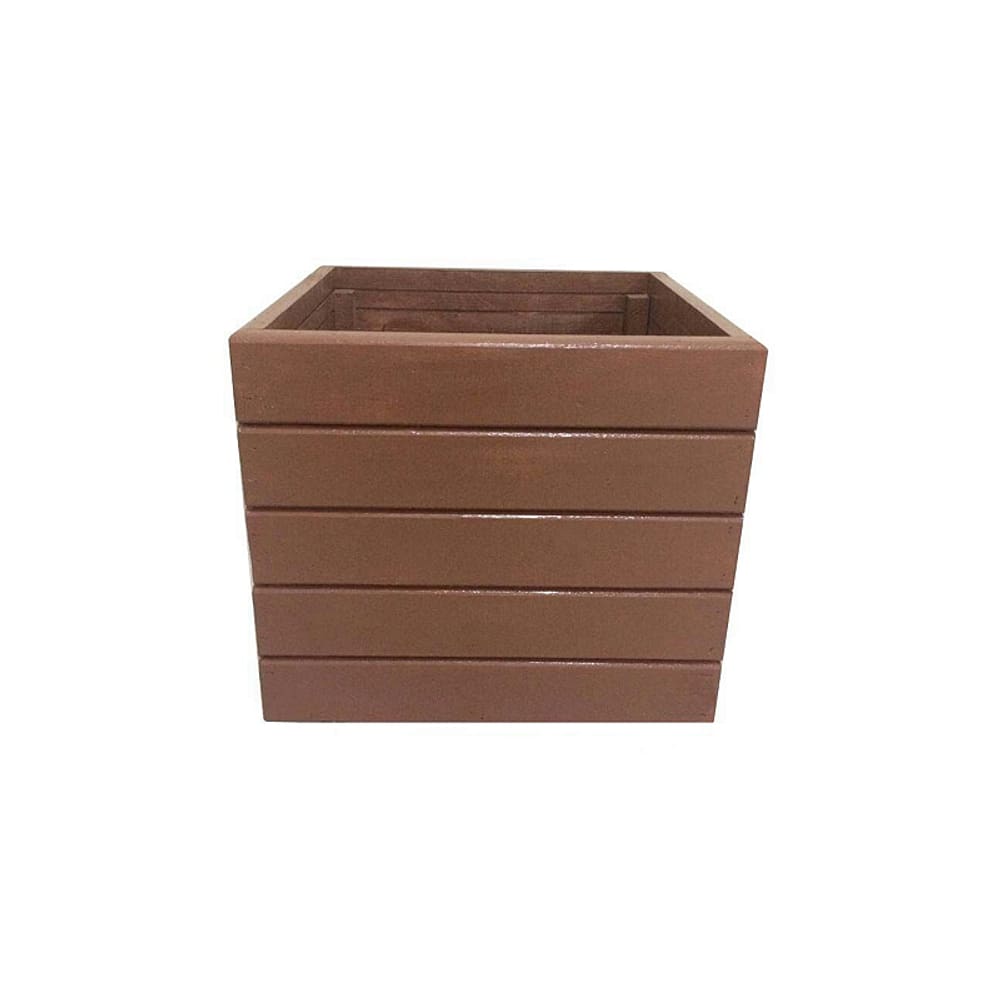 Vaso Madeira Rústico Não é Segredo Marrom 40x36