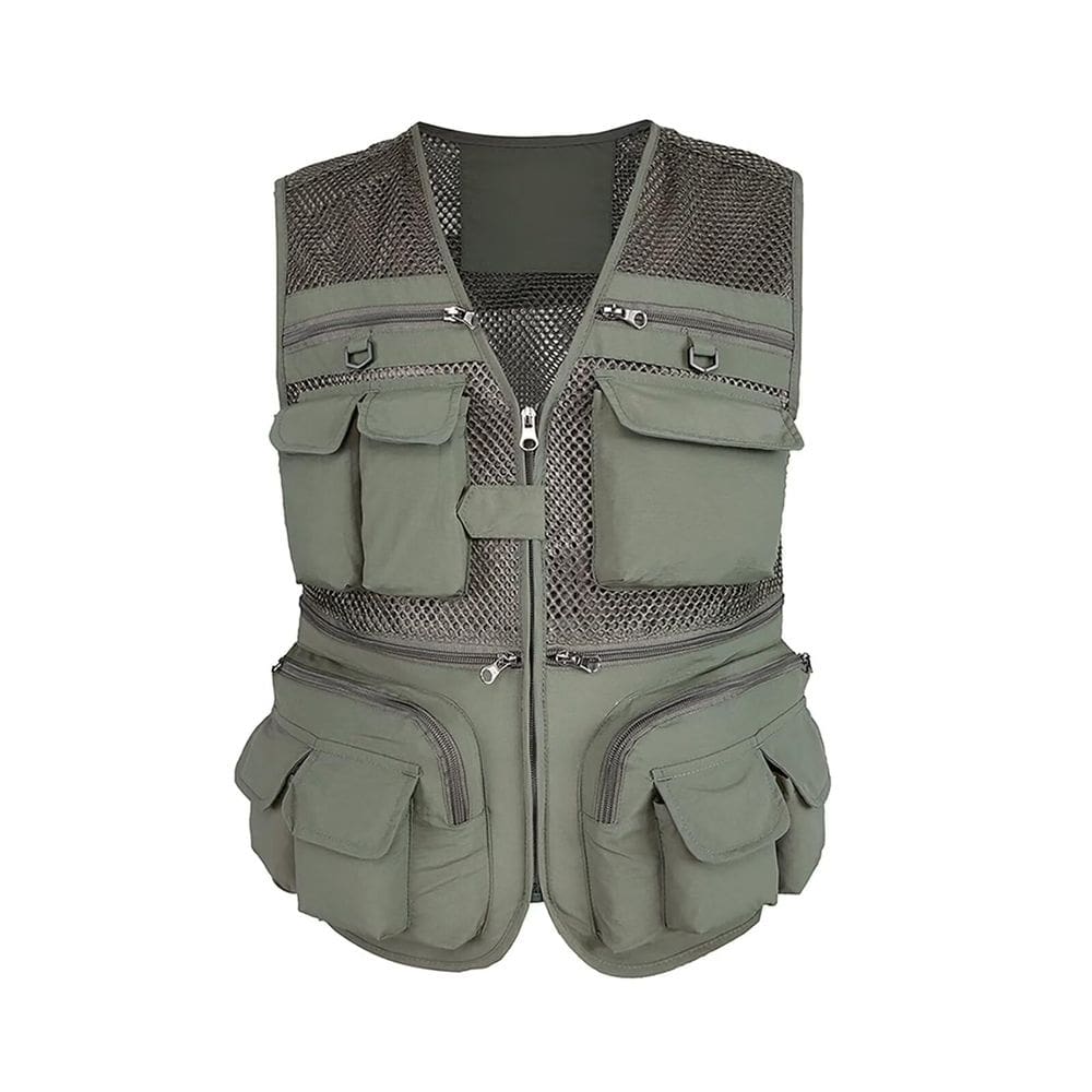 Fotografia masculina de pesca de verão Vest Spanye Outdoor Quick Dry