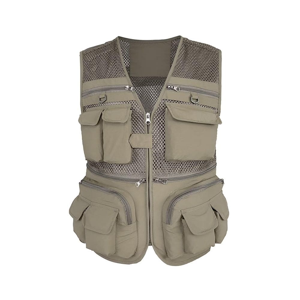 Fotografia masculina de pesca de verão Vest Spanye Outdoor Quick Dry