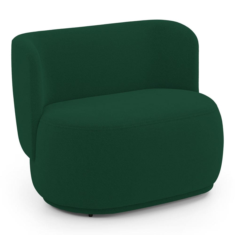 Namoradeira Decorativa Orgânica Molly 02 Lugares Bouclê Verde - Desk Design