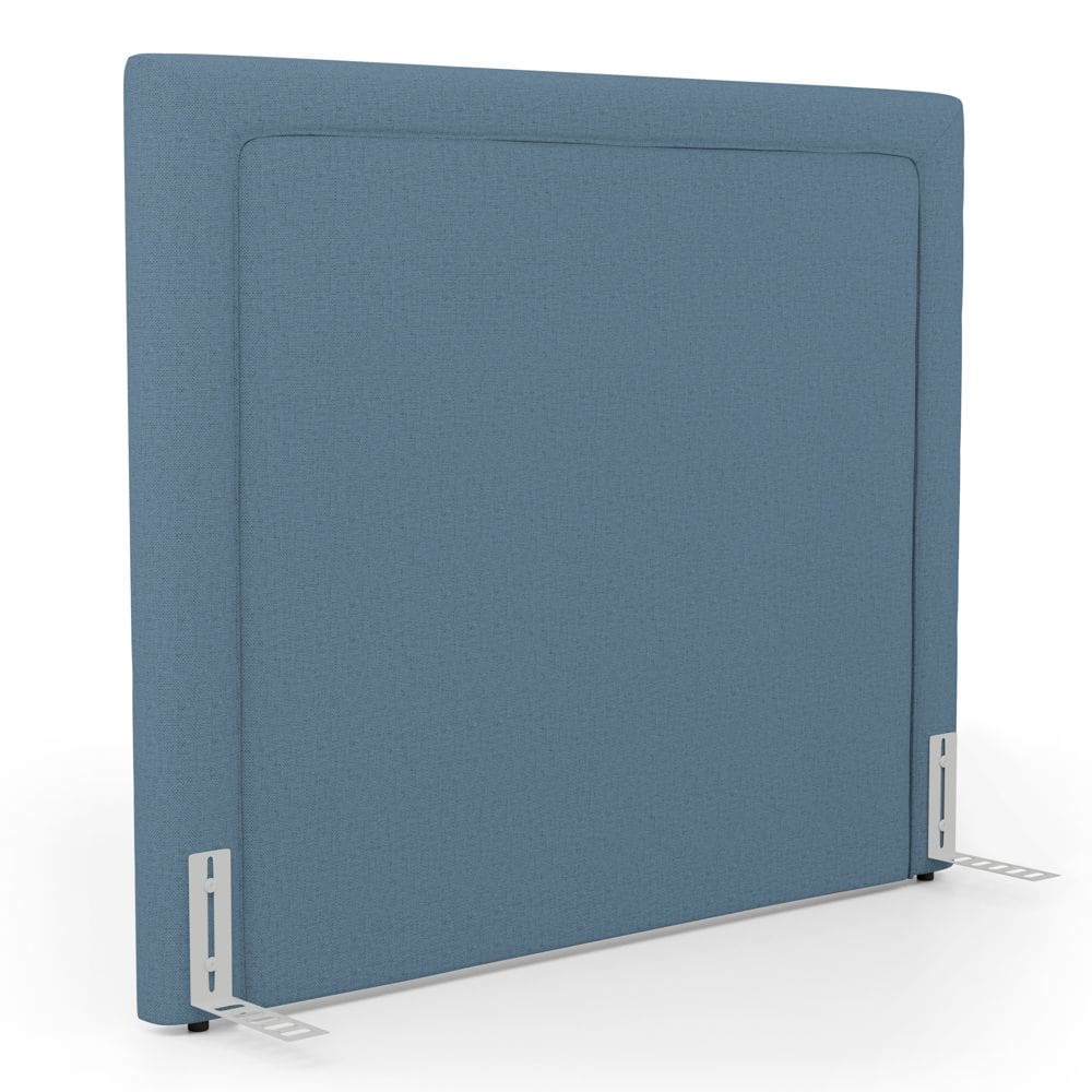 Cabeceira Cama Box Casal Padrão Alba 140cm com Frame Linho Azul - Desk Design