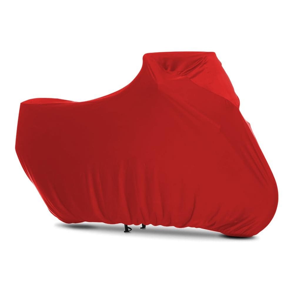Capa de motocicleta BIHEE Soft Stretch à prova de poeira vermelha 245x104x125cm