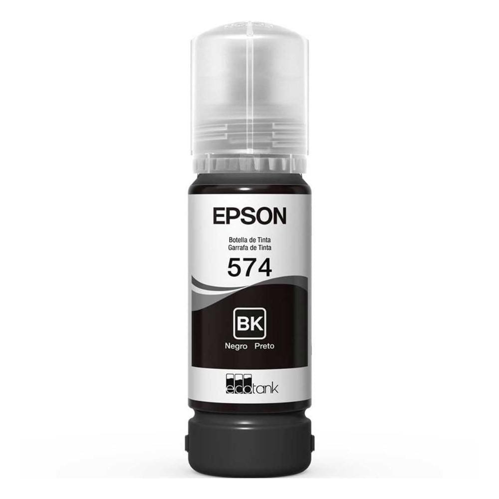 Refil de Tinta Epson T574120 - 70ml - Preto - Para Multifuncionais Epson - L8050/L18050/