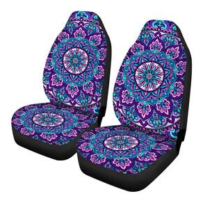 Capas de assento de carro TOADDMOS Boho Mandala Lotus Purple para mulheres