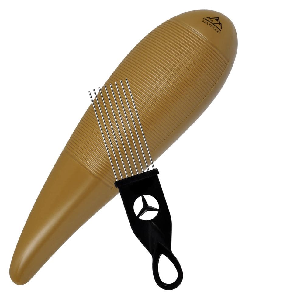Instrumento Guiro EASTROCK em forma de peixe 8,4x30cm com raspador