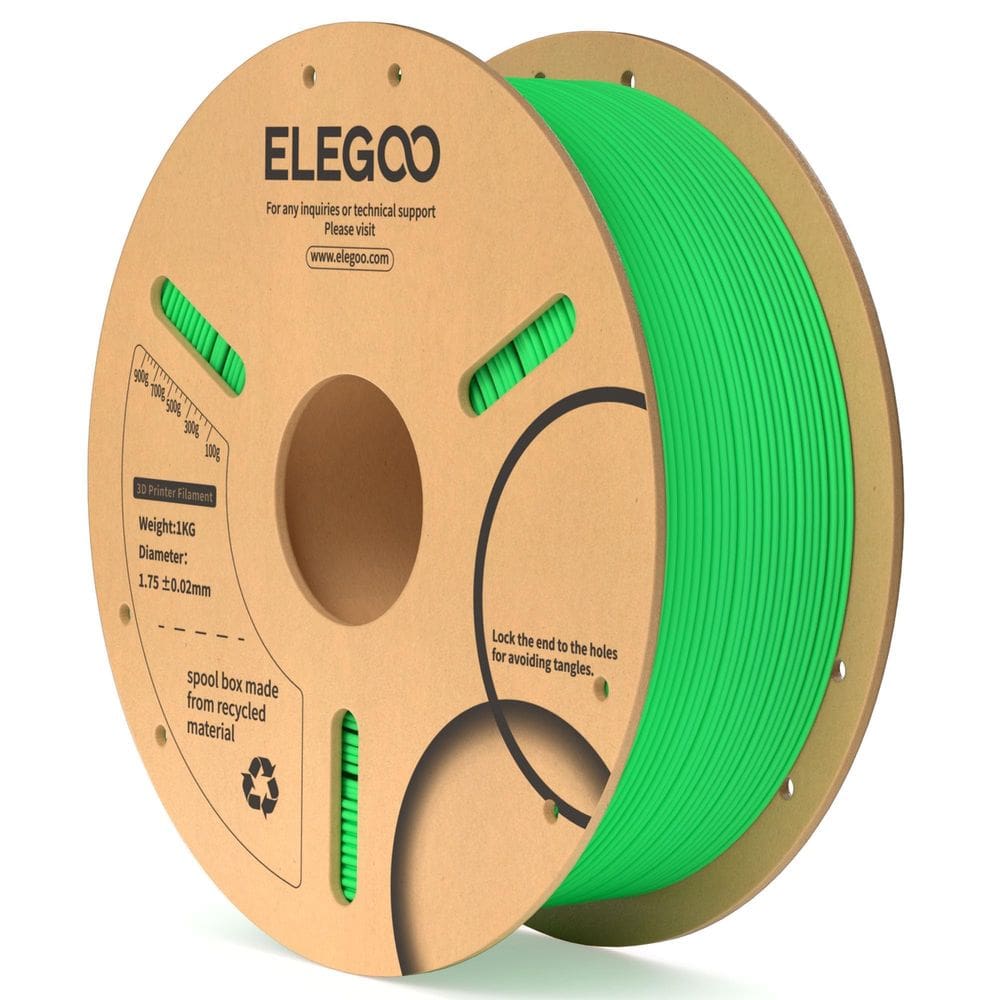 Filamento para impressora 3D ELEGOO PLA Neon Green 1,75 mm 1 kg