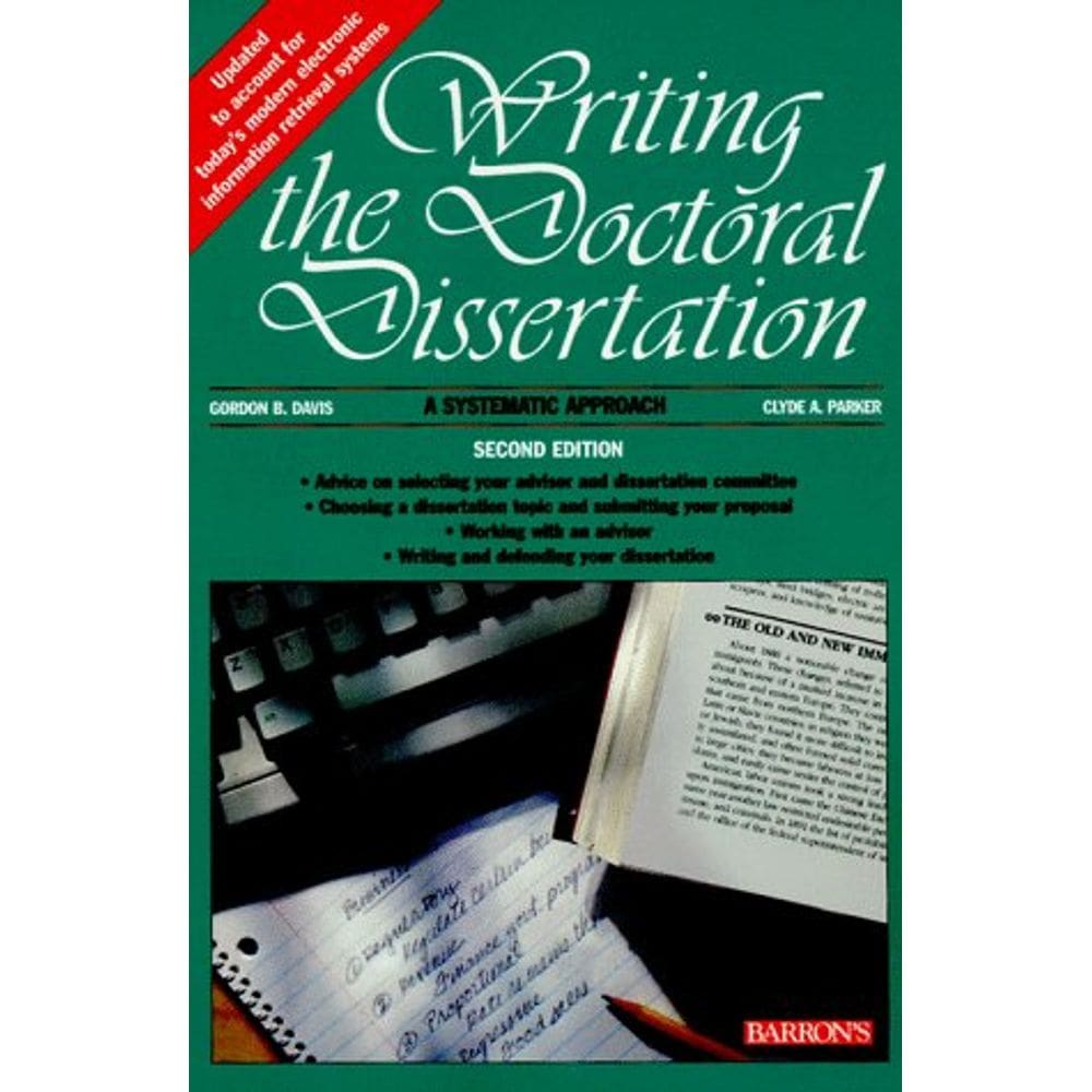 Book Barrons Educational Series Escrevendo a Dissertação de Doutorado