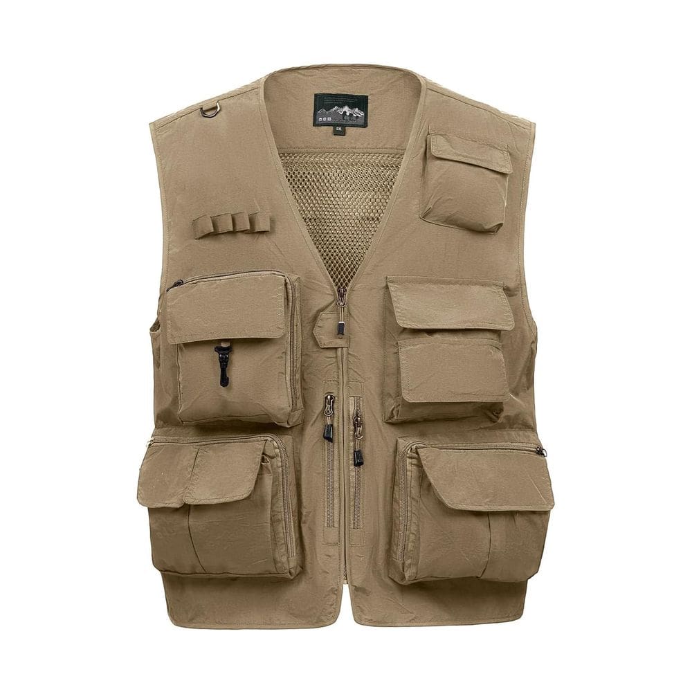 Fotografia masculina de pesca de verão Vest Spanye Outdoor Quick Dry