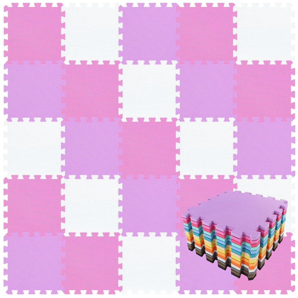 Tapetes de espuma qqpp EVA Rubber 18 Tiles para Baby Play Mat
