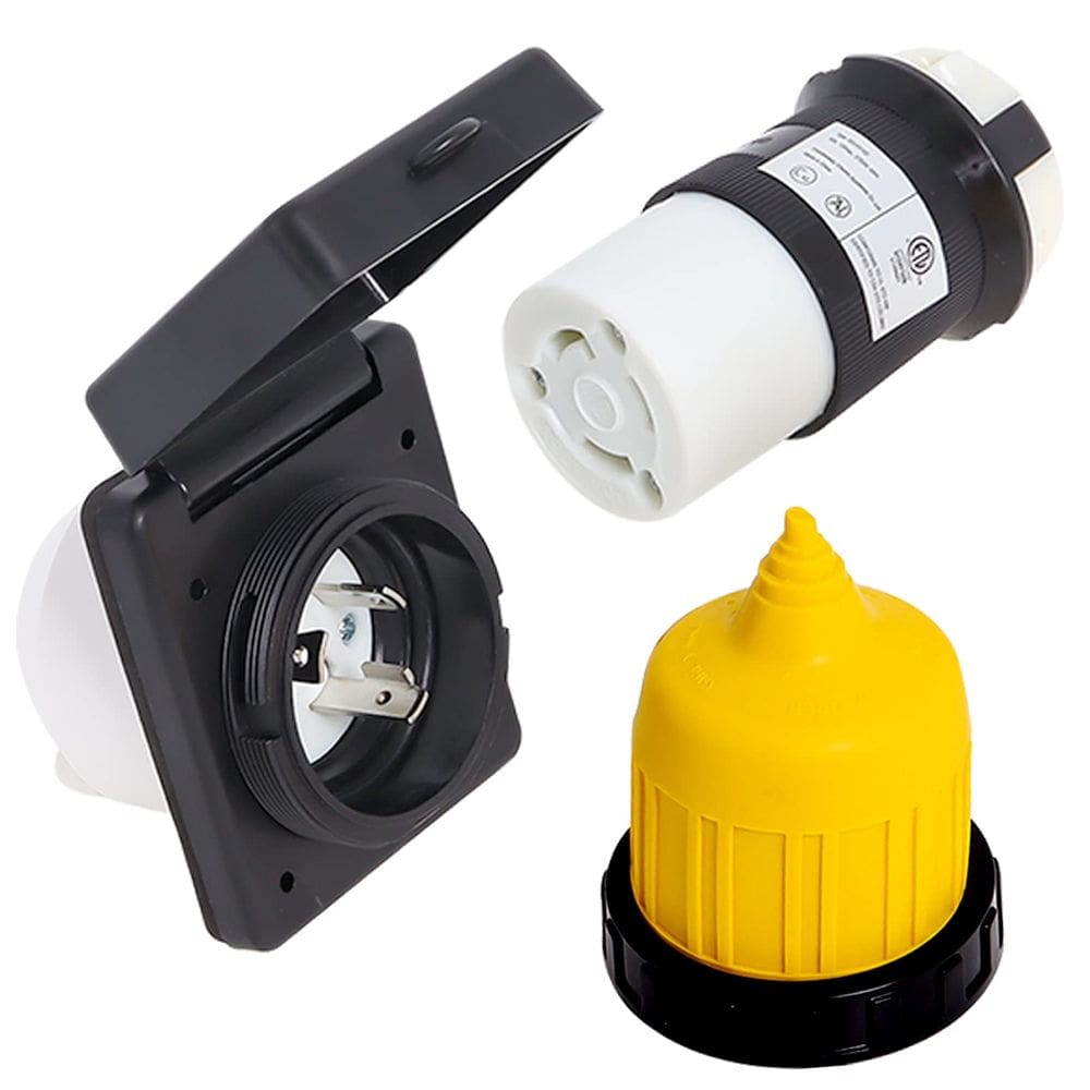 Kit de plugue de entrada de energia RV Shore 30A 125V NEMA L5-30R Podoy