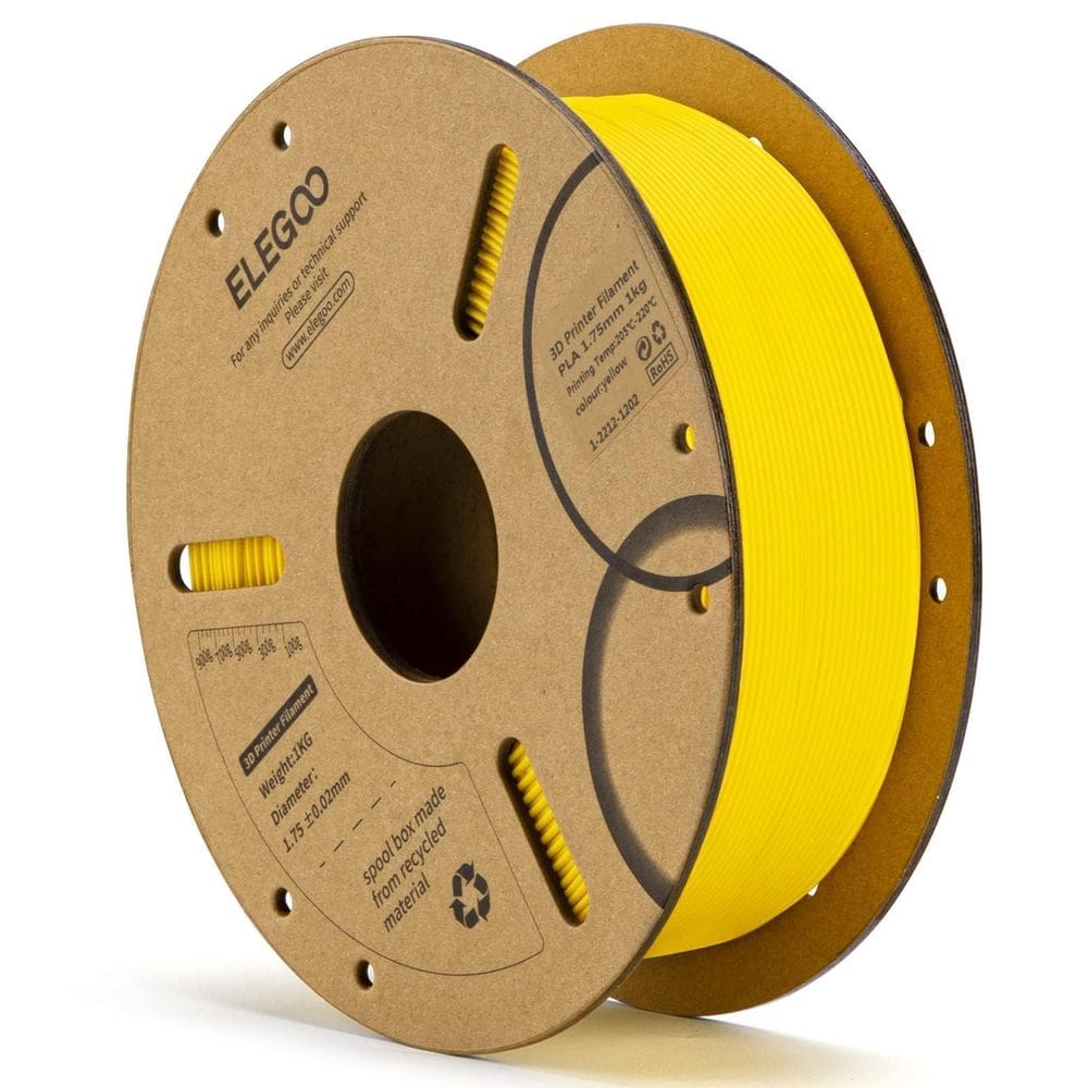 Filamento para impressora 3D ELEGOO PLA 1,75 mm amarelo 1 kg
