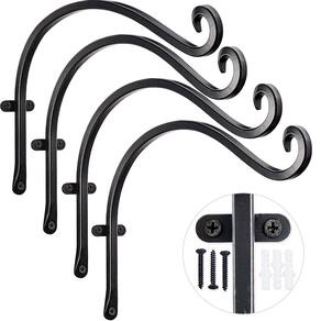 Cabide de plantas suspenso AJART Outdoor Metal Bird Feeder 4 unidades