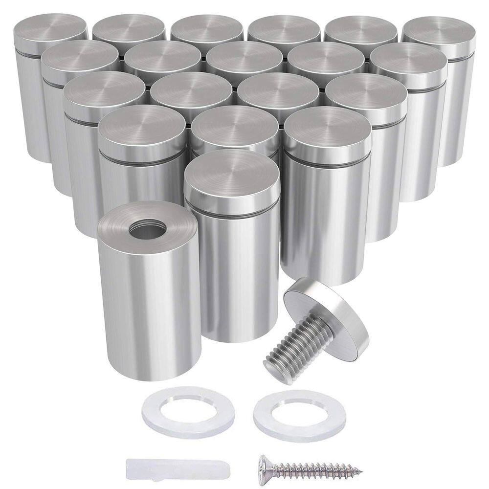 Parafusos de apoio LuckIn, pacote com 20 unidades, aço inoxidável de 12 x 25 mm