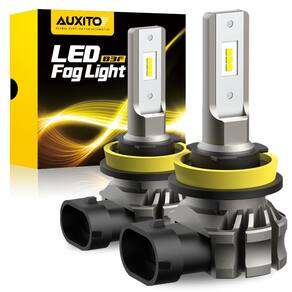 Lâmpadas LED de neblina AUXITO H11/H8/H16 6000LM 6500K (pacote com 2)