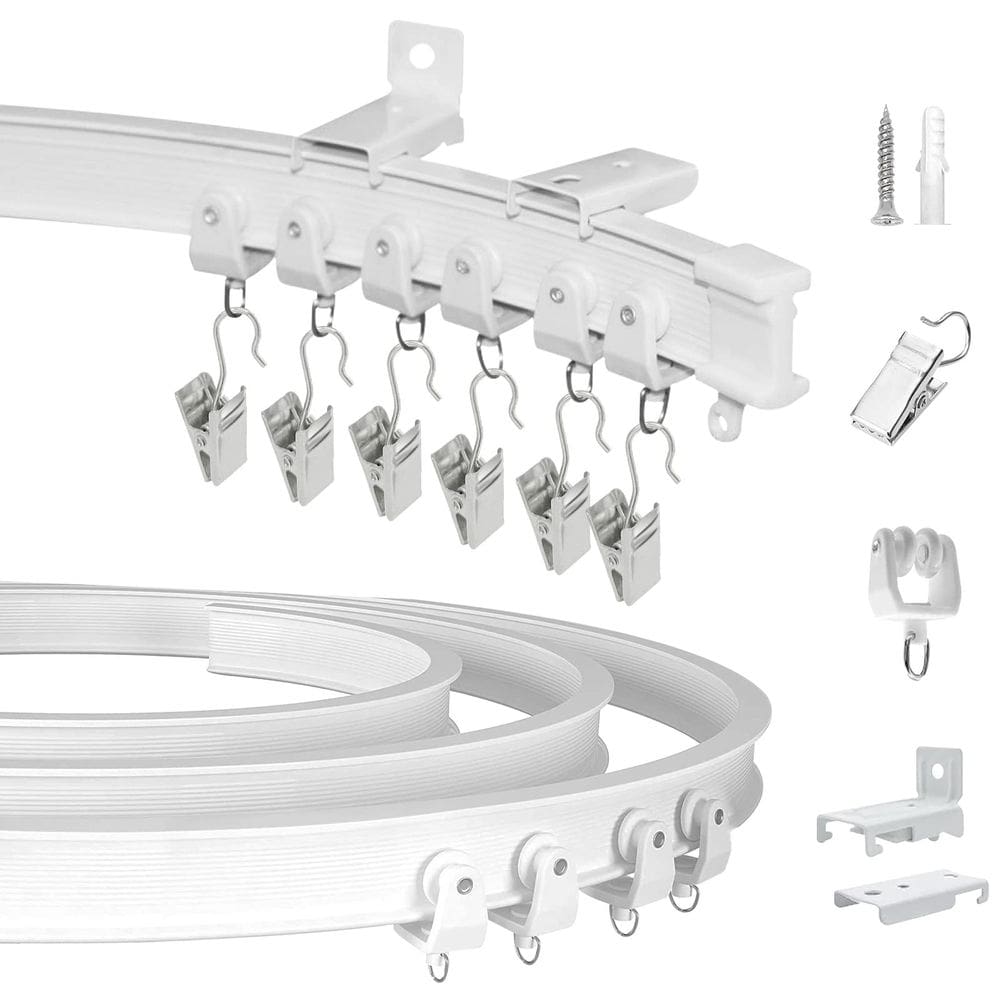 Sistema de trilho de cortina de teto KOLAKO Curved Flexível de 6 m