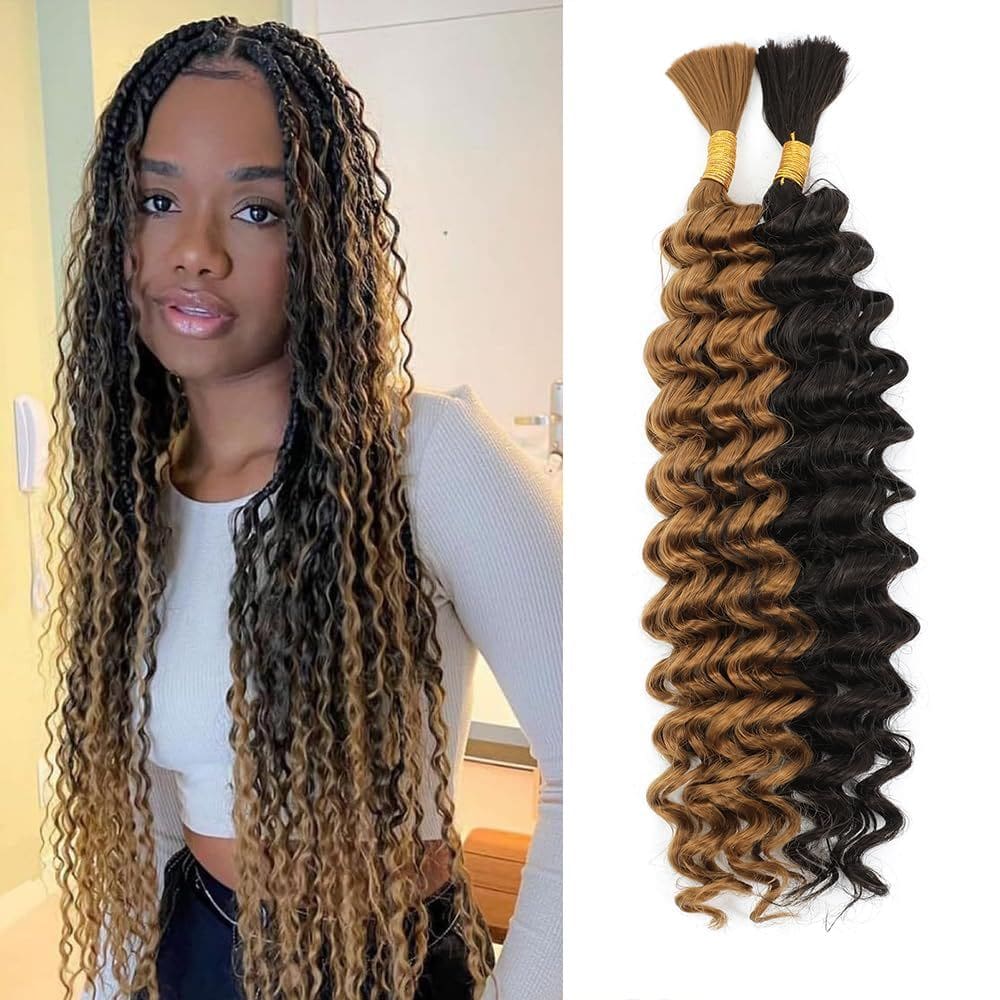 Braiding Hair Jinhui Synthetic Mix Human Hair 20 cm Wet Wond