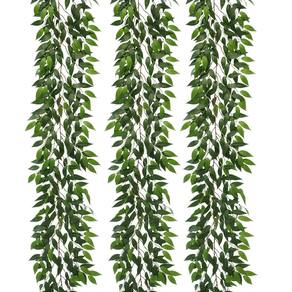 Videiras artificiais dallisten Italian Ruscus 73 pol com folhas verdes