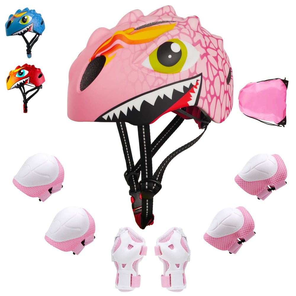 Bicicleta infantil Helmet Gingili Life para meninas de 2 a 8 anos com conjunto de equipamentos