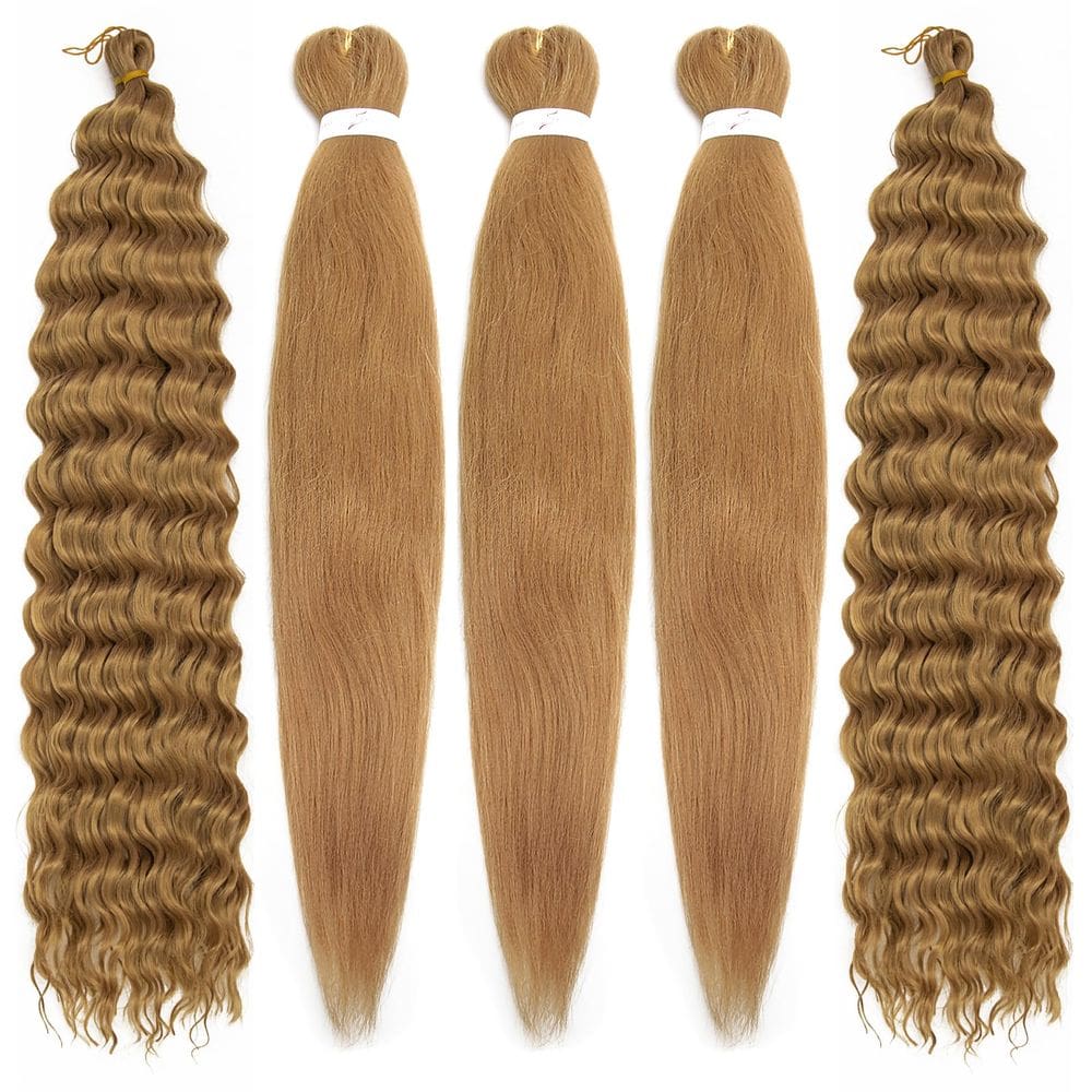 Cabelo trançado Cabelo boho pré-esticado para trançar 22 polegadas