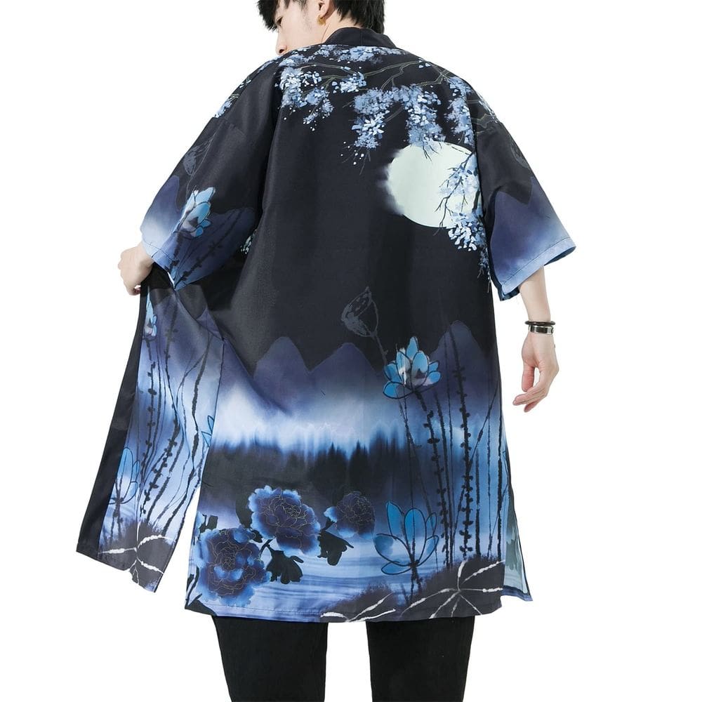 Casaco de lã quimono Seidarise Demon Slayer Haori para homem