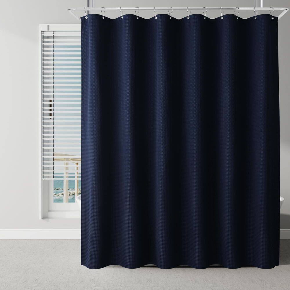 Cortina de chuveiro Naturoom Modern Bath Decor Navy 180x210cm