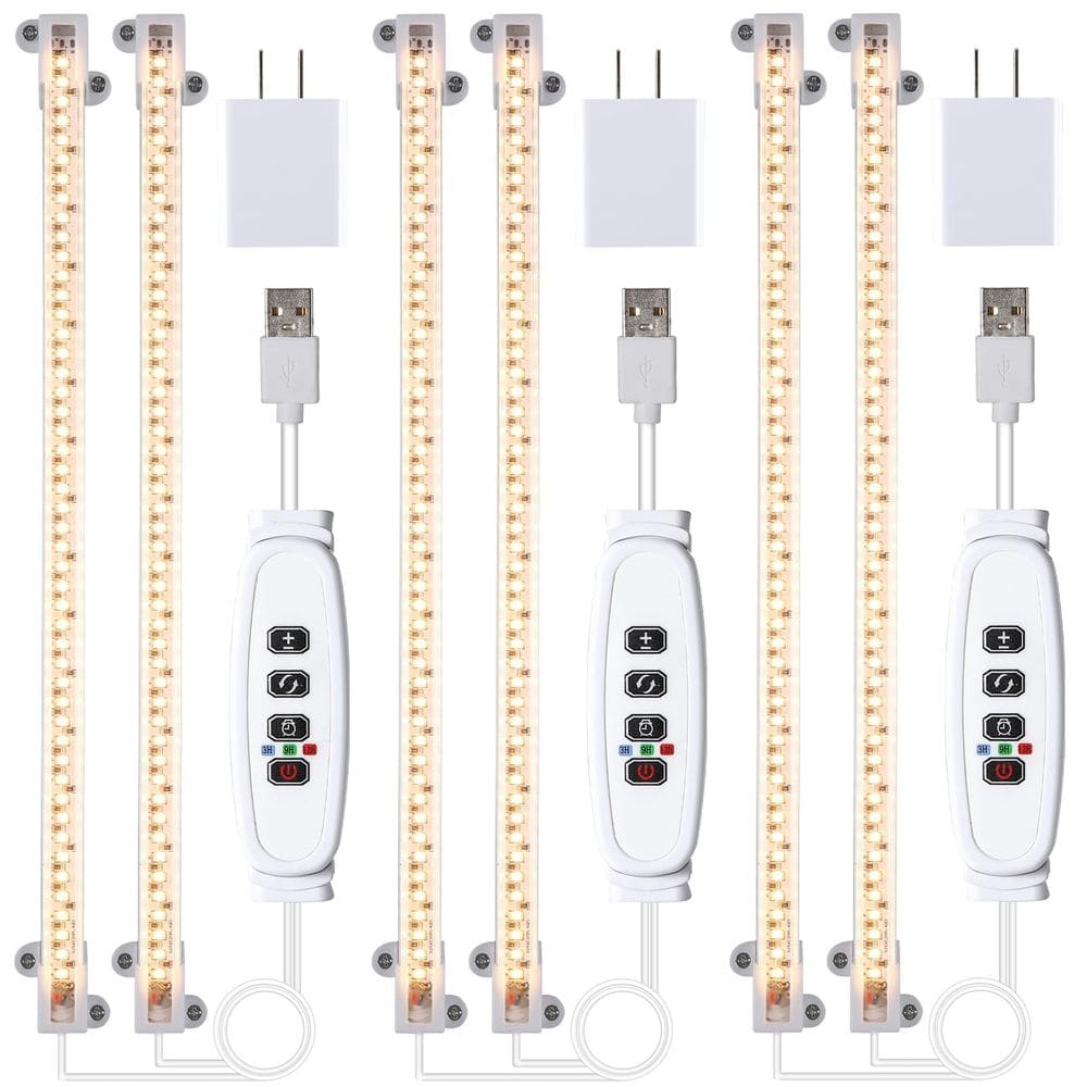 Tiras de luz LED Grow RWNTAO Full Spectrum 20W 3 cabeças 33cm