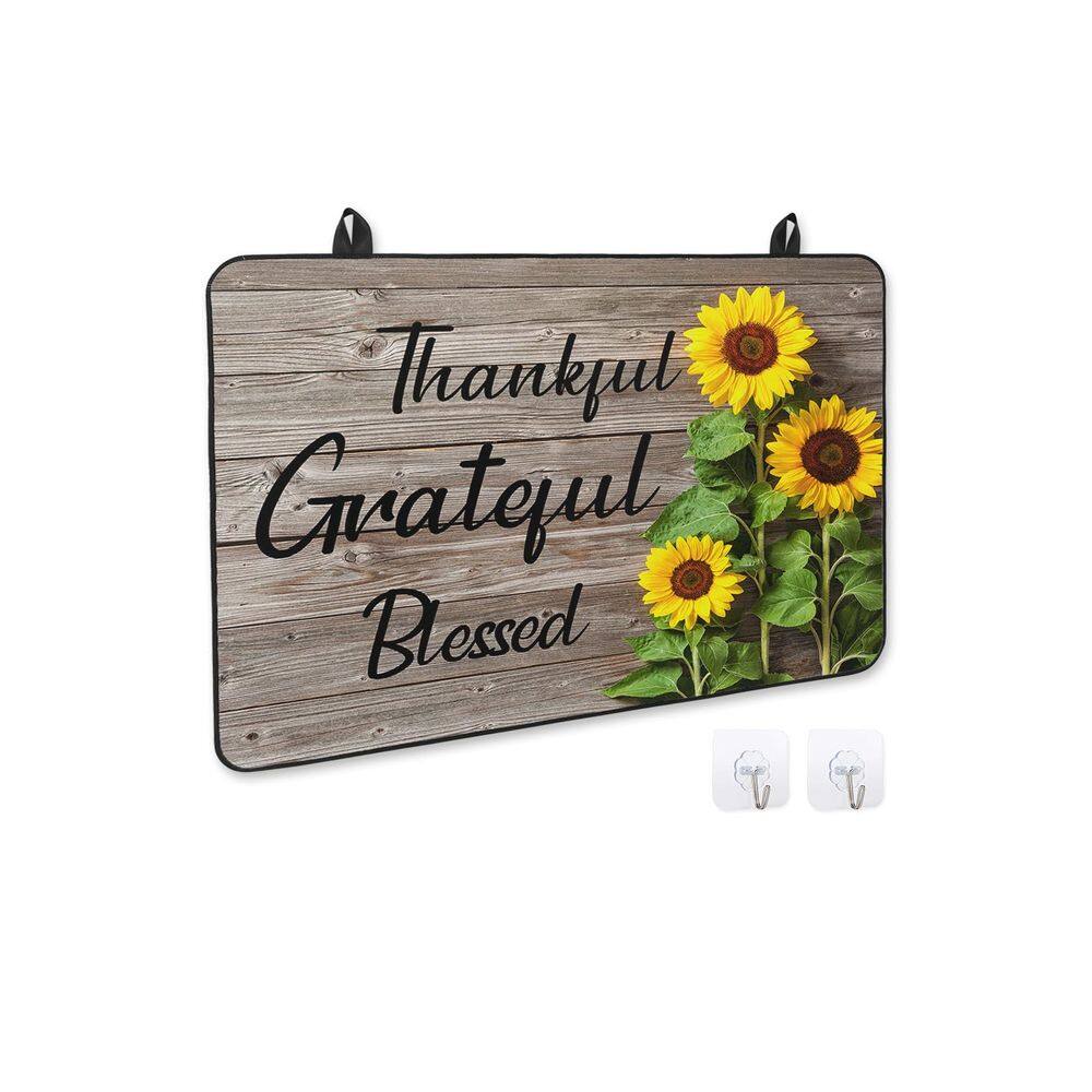 Tampa de fogão Prime Leader Farmhouse Wood Grain Sunflower