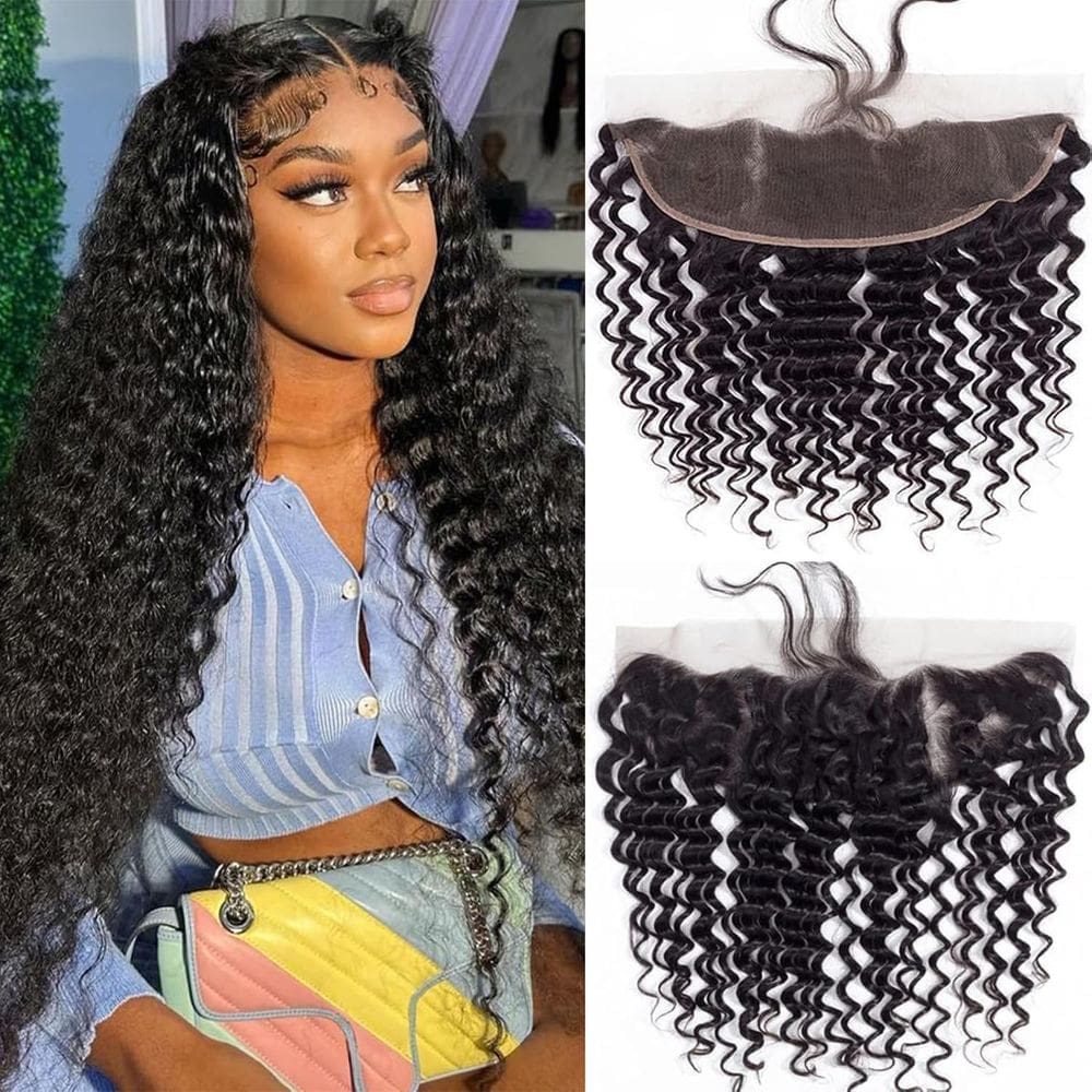 Fecho frontal em renda Boopwine Deep Wave 18cm Brazilian