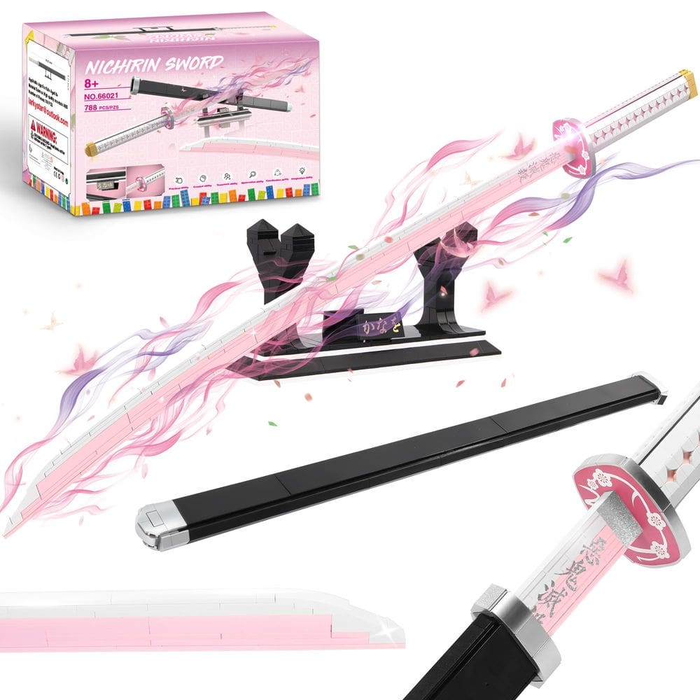 Conjunto de blocos de construção Demon Slayer Tsuyuri Kanao Sword 1m