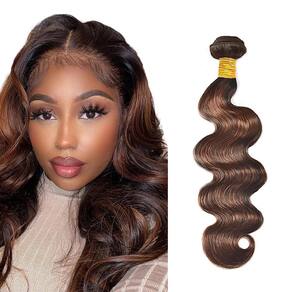 Pacotes de cabelo Freiuoke Body Wave Castanho Claro 70cm 150g