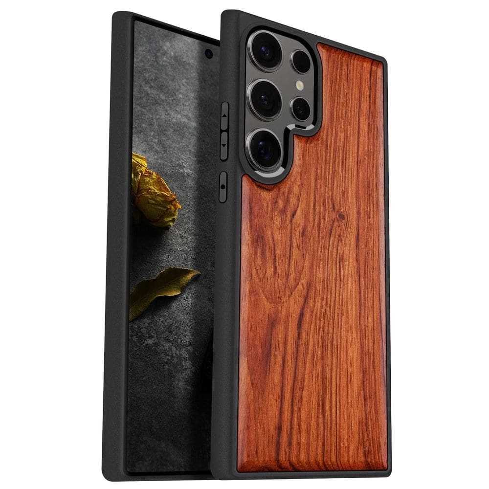 Capa de telefone Carveit Wood para Samsung Galaxy S25 Ultra
