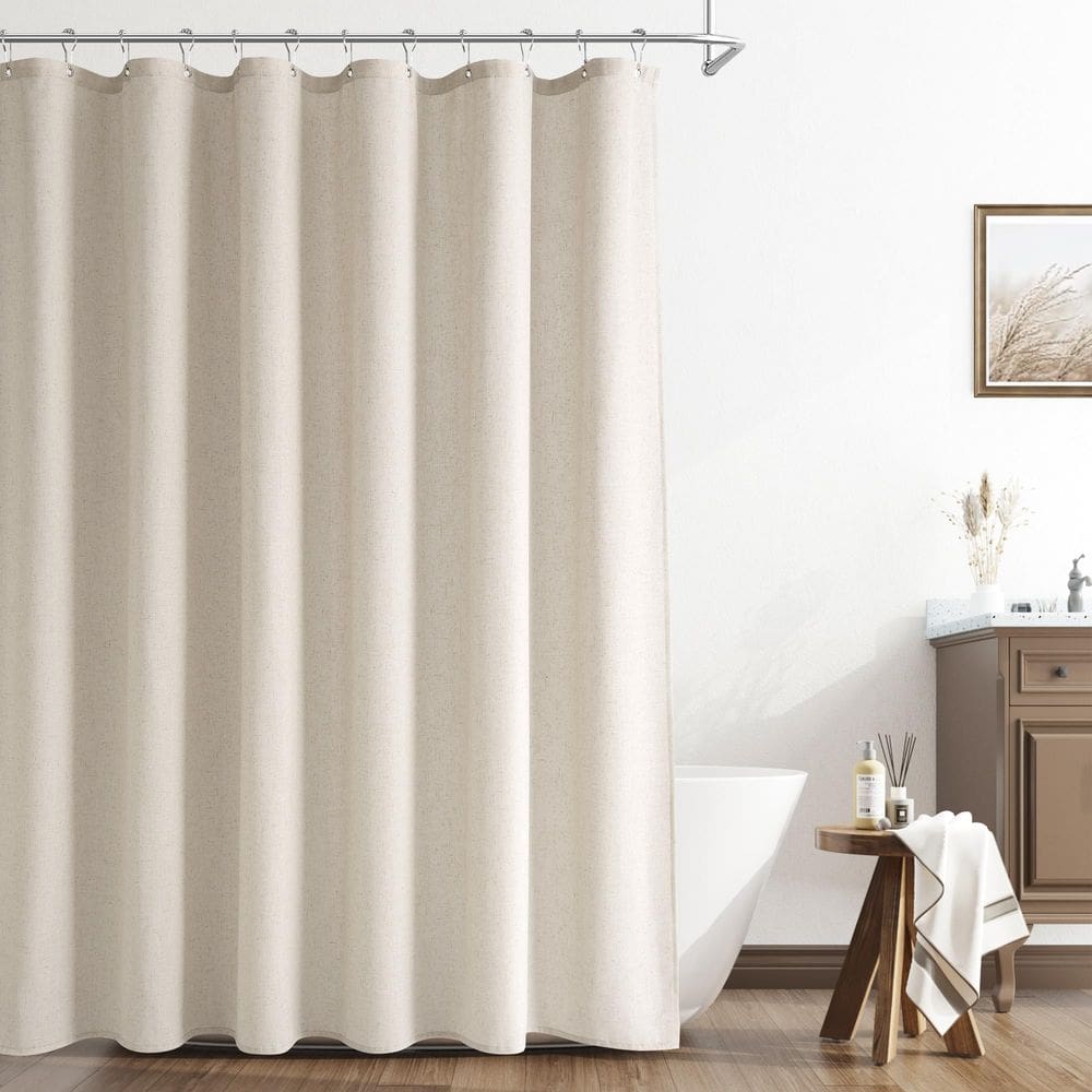 Cortina de chuveiro Naturoom Light Tan Linen 180x200cm repelente de água