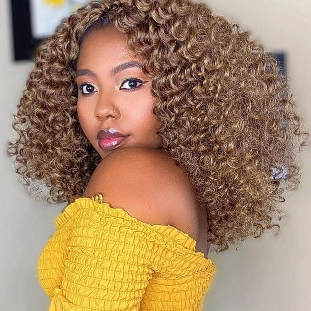 Crochê Hair Unionbeauty GoGo Curl Brown Ocean Wave 25cm