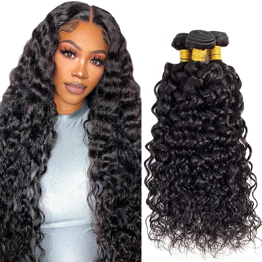 Hair Weave YOUNGHANN Water Wave Brazilian Virgin 3 pacotes