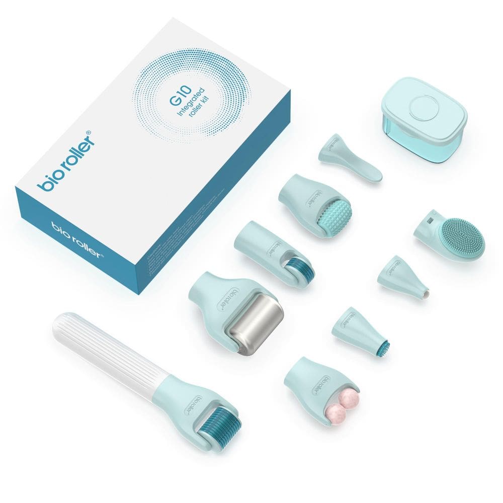 Kit de rolos de microagulhamento Gdbanlimi 10 em 1 com agulha de 0,25 mm