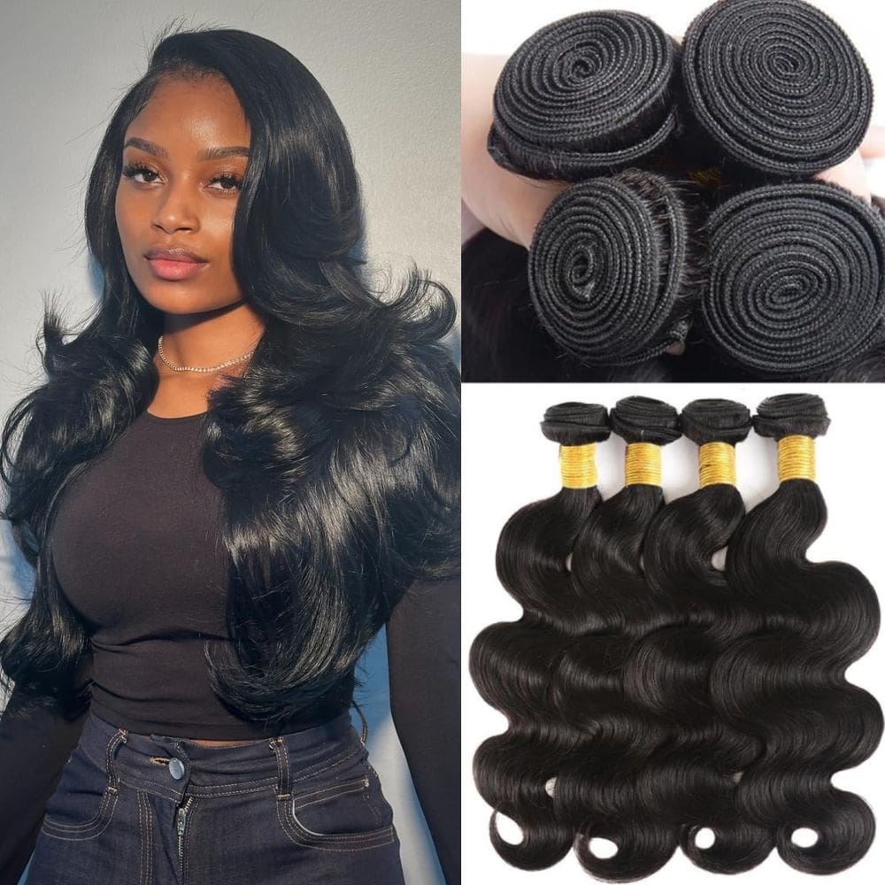 Pacotes de cabelo RLNNRS Body Wave 12A Brazilian Virgin Hair