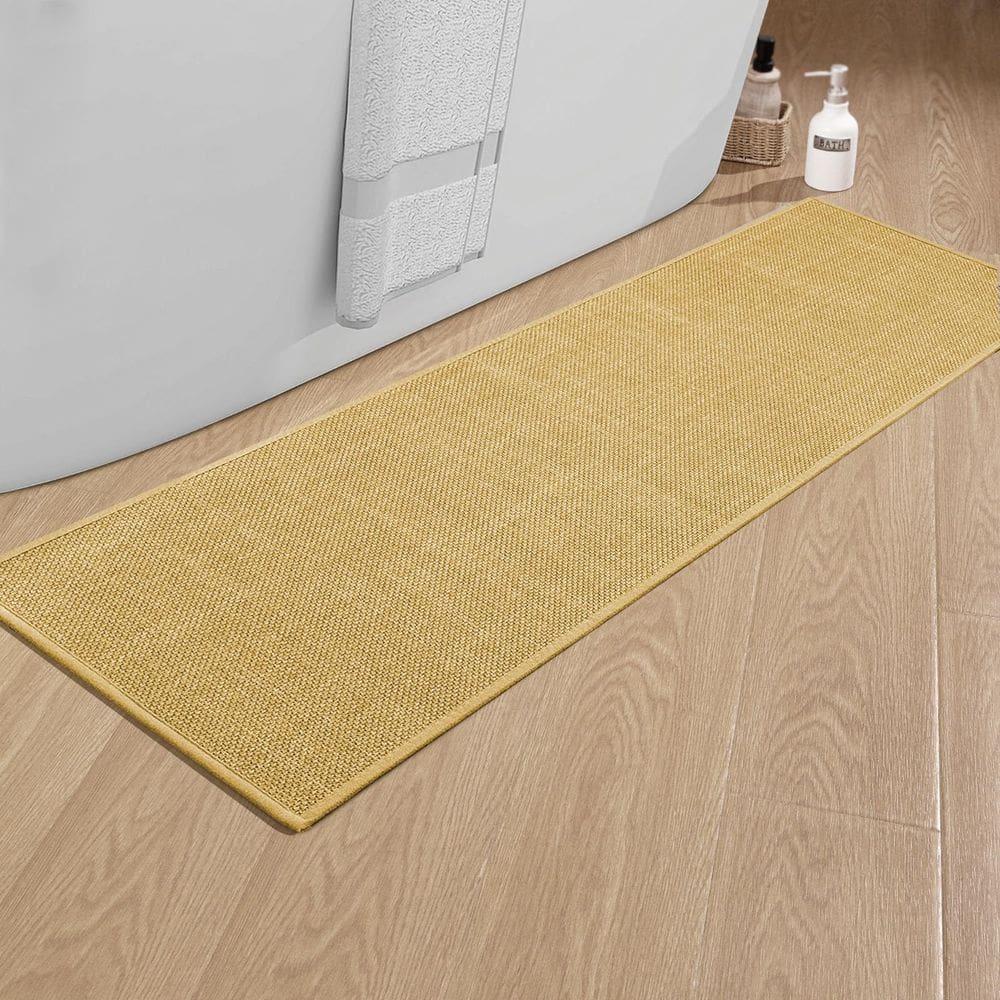Tapete de banho chakme Ultra Thin Antiderrapante 150x45cm Amarelo